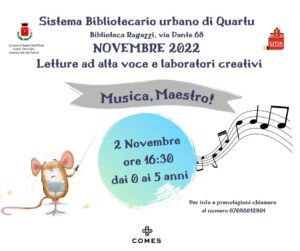 Musica Maestro, evento Biblioteca Comunale di Quartu